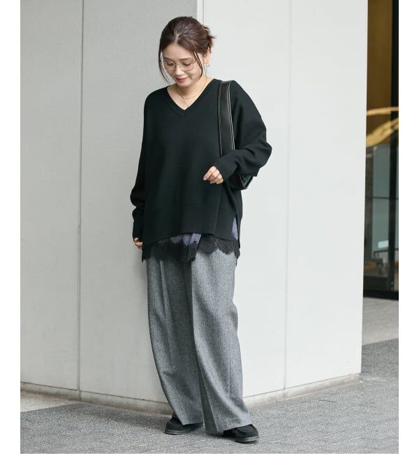 JOURNAL STANDARD「《WEB限定》ウォッシャブルTEXBRID Vプルオーバー」|ニット・セーター|