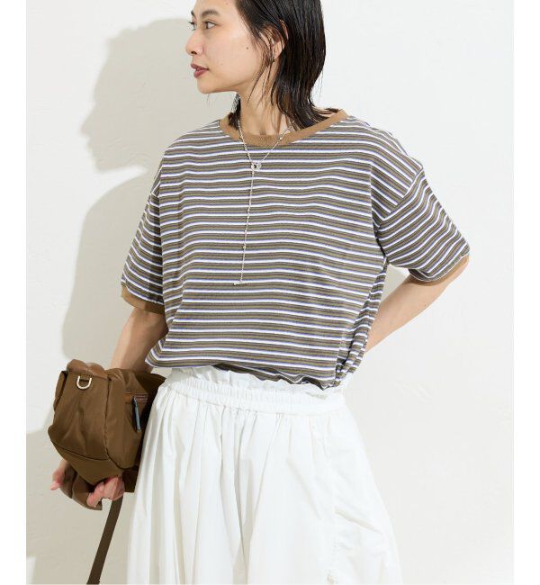 JOURNAL STANDARD「【STAR＆STRIPE】マルチボーダーリンガーT」|Tシャツ・カットソー|