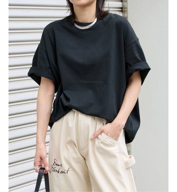 JOURNAL STANDARD「《追加3》タックスウェットTシャツ」|Tシャツ・カットソー|ブラック