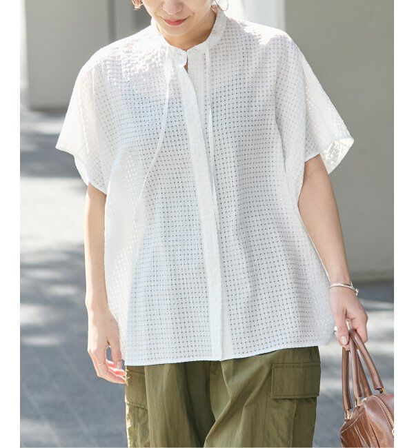 JOURNAL STANDARD「《追加2》シアーチェックポンチョブラウス」|シャツ・ブラウス|