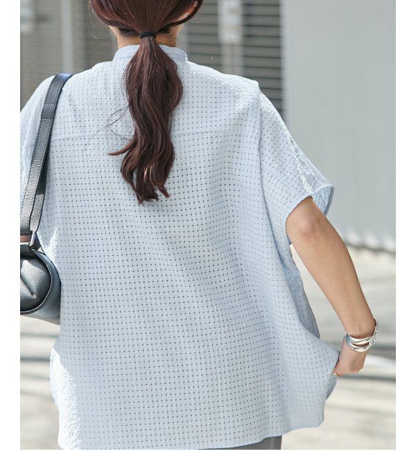 JOURNAL STANDARD「《追加2》シアーチェックポンチョブラウス」|シャツ・ブラウス|