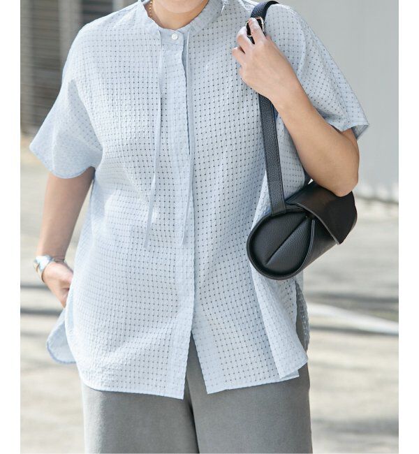 JOURNAL STANDARD「《追加2》シアーチェックポンチョブラウス」|シャツ・ブラウス|