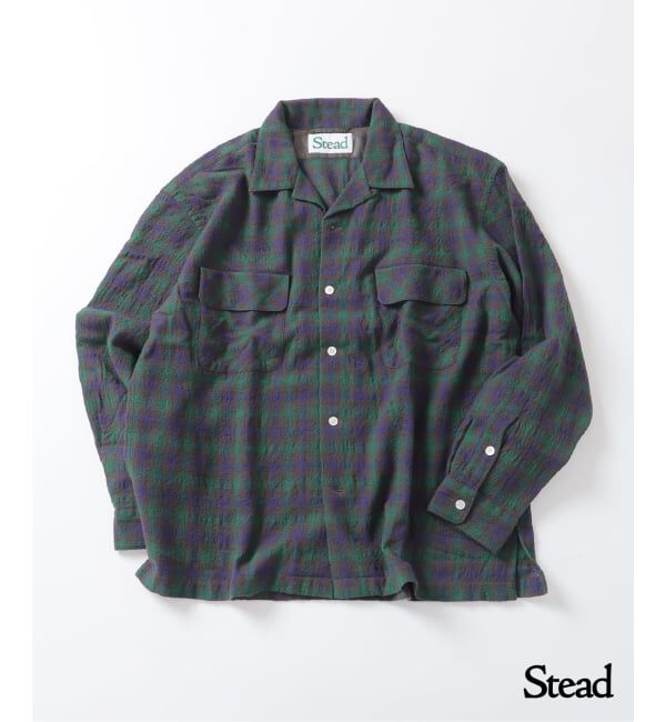 J.S.Homestead「Stead / ライト ウール オンブレー チェック シャツ」|シャツ・ブラウス|