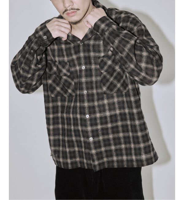 J.S.Homestead「Stead / ライト ウール オンブレー チェック シャツ」|シャツ・ブラウス|