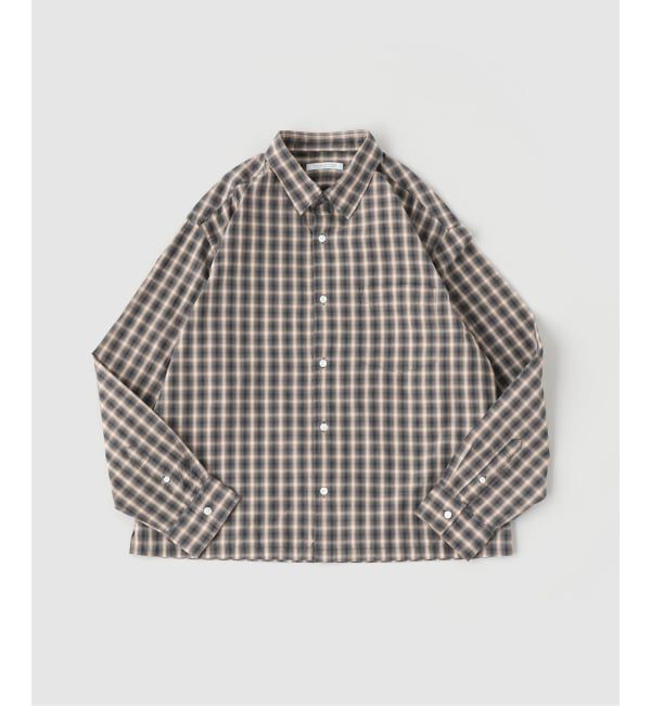 JOURNAL STANDARD「オンブレ チェック ボックス 長袖 シャツ」|シャツ・ブラウス|ブラウン