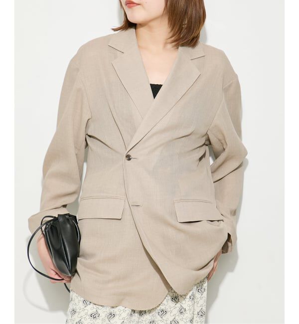 journal standard L'essage「《予約》2WAYイージージャケット」|テーラードジャケット|ベージュ