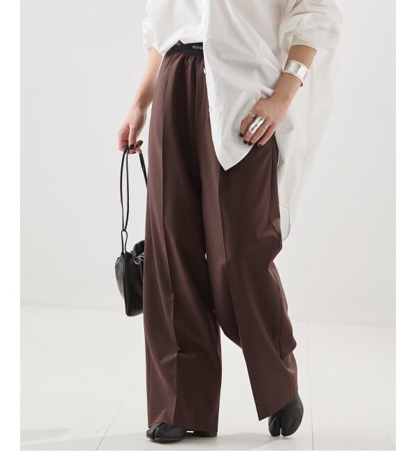 journal standard L'essage「《予約》【PROTAGONISTA/プロタゴニスタ】ベルトパンツ」|スラックス|ブラウン