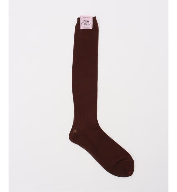 JOURNAL STANDARD「【MARCOMONDE / マルコモンド】sheer ribbed high socks」|ソックス|ブラウン