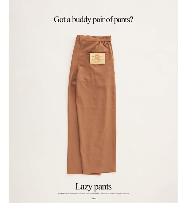 JOURNAL STANDARD relume「《予約》バルジ ツイル 1タック &rdquo;レイジー&rdquo; ライトスラックス」|スラックス|キャメル