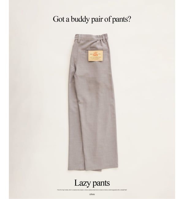 JOURNAL STANDARD relume「《予約》バルジ ツイル 1タック &rdquo;レイジー&rdquo; ライトスラックス」|スラックス|サックスブルー