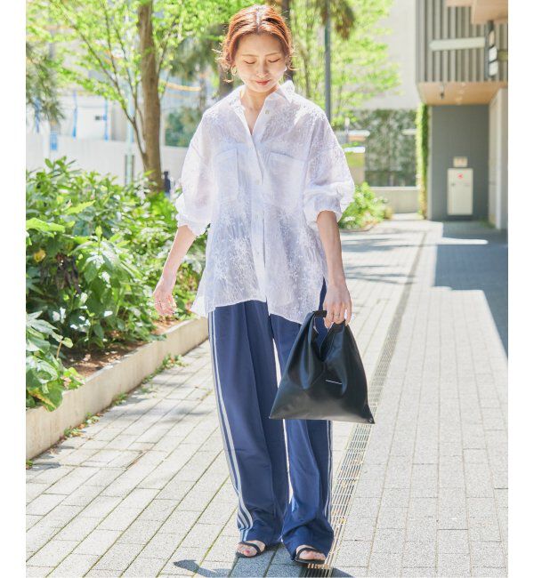 Spick and Span「シアーエンブロイダリーシャツ」|シャツ・ブラウス|