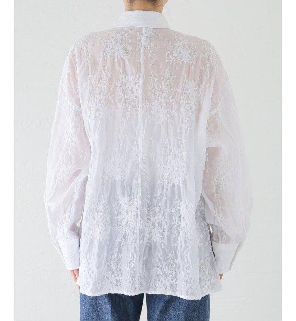 Spick and Span「シアーエンブロイダリーシャツ」|シャツ・ブラウス|