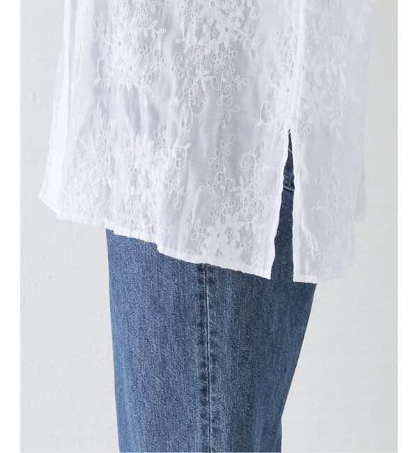 Spick and Span「シアーエンブロイダリーシャツ」|シャツ・ブラウス|