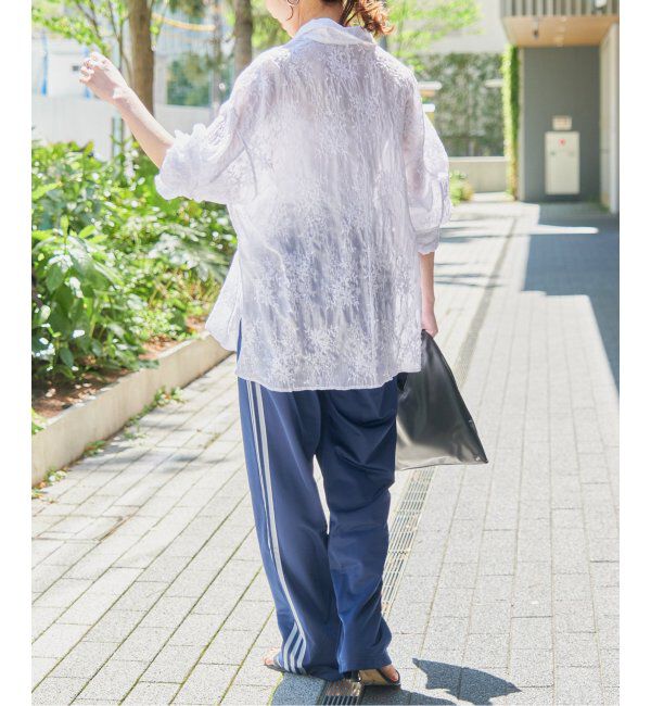 Spick and Span「シアーエンブロイダリーシャツ」|シャツ・ブラウス|