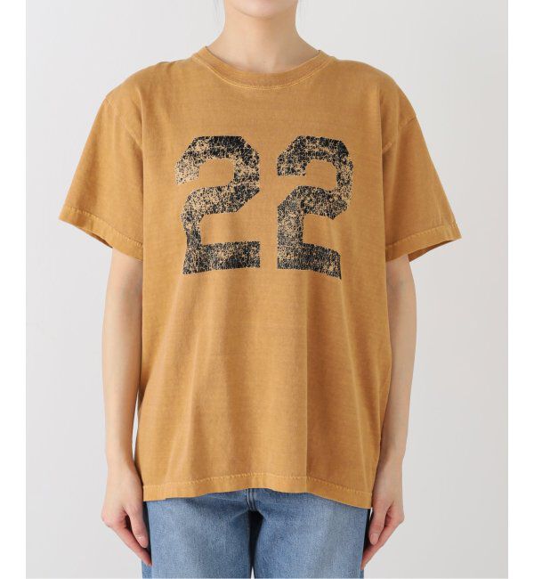 Spick and Span「《追加》AUTHEN / オーセン NUMBERING FLOCKY T-SHIRT」|Tシャツ・カットソー|