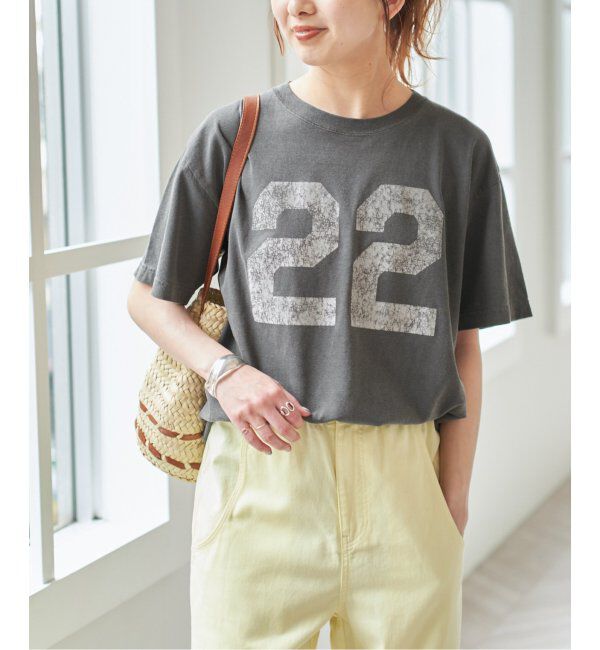 Spick and Span「《追加》AUTHEN / オーセン NUMBERING FLOCKY T-SHIRT」|Tシャツ・カットソー|