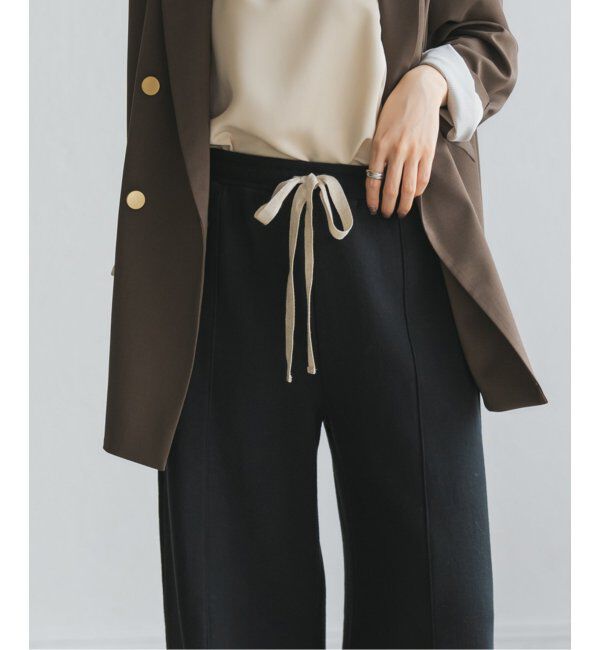 NOBLE「●スビンコットンスウェットパンツ」|スラックス|