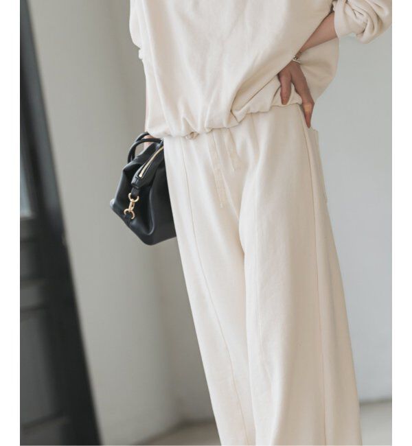 NOBLE「●スビンコットンスウェットパンツ」|スラックス|