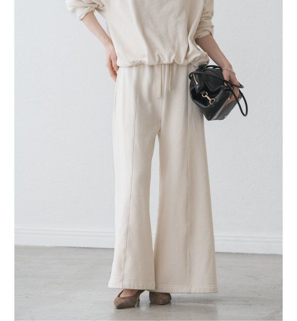 NOBLE「●スビンコットンスウェットパンツ」|スラックス|