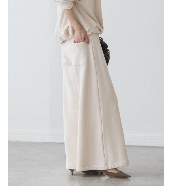 NOBLE「●スビンコットンスウェットパンツ」|スラックス|