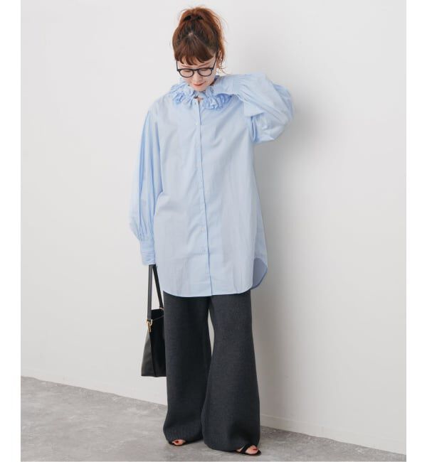 Spick and Span「crinkle crinkle crinkle 別注frill coller shirts*」|シャツ・ブラウス|