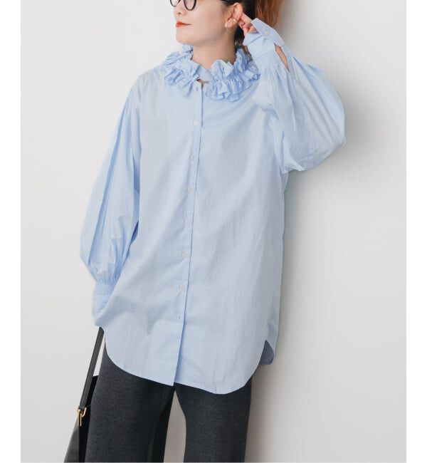 Spick and Span「crinkle crinkle crinkle 別注frill coller shirts*」|シャツ・ブラウス|