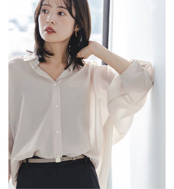 NOBLE「《追加》イージーケアルーズドレープシャツ」|シャツ・ブラウス|