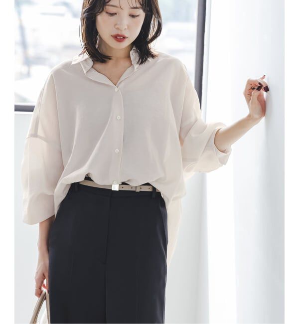 NOBLE「《追加》イージーケアルーズドレープシャツ」|シャツ・ブラウス|