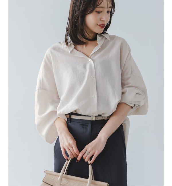 NOBLE「《追加》イージーケアルーズドレープシャツ」|シャツ・ブラウス|