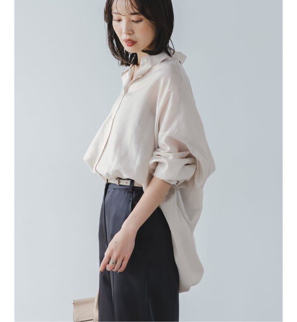 NOBLE「《追加》イージーケアルーズドレープシャツ」|シャツ・ブラウス|