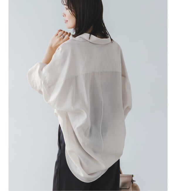 NOBLE「《追加》イージーケアルーズドレープシャツ」|シャツ・ブラウス|