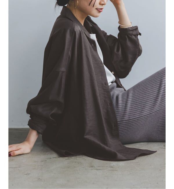 NOBLE「《追加》イージーケアルーズドレープシャツ」|シャツ・ブラウス|