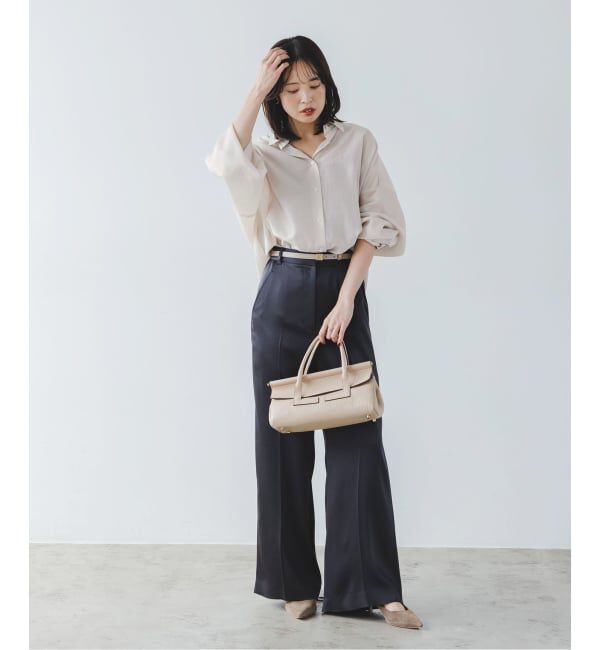 NOBLE「《追加》イージーケアルーズドレープシャツ」|シャツ・ブラウス|