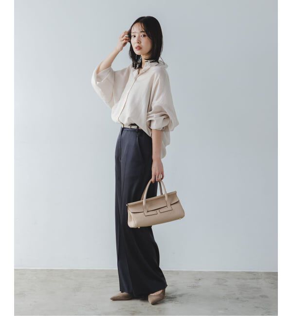 NOBLE「《追加》イージーケアルーズドレープシャツ」|シャツ・ブラウス|