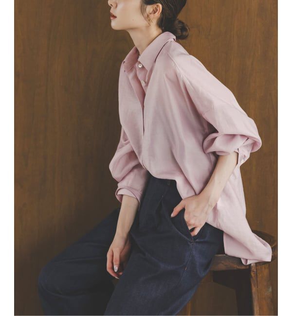 NOBLE「《追加》イージーケアルーズドレープシャツ」|シャツ・ブラウス|