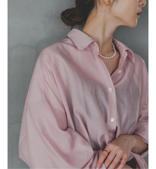 NOBLE「《追加》イージーケアルーズドレープシャツ」|シャツ・ブラウス|