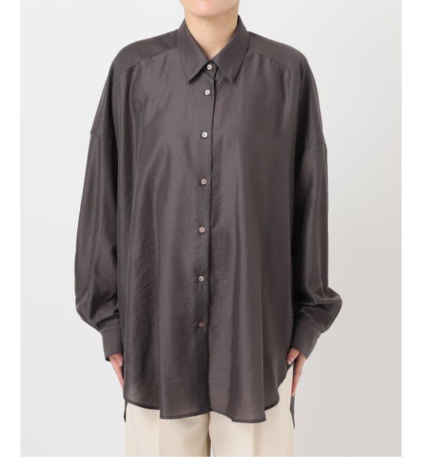 NOBLE「《追加》イージーケアルーズドレープシャツ」|シャツ・ブラウス|