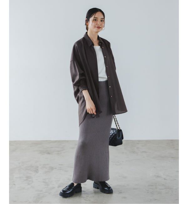 NOBLE「《追加》イージーケアルーズドレープシャツ」|シャツ・ブラウス|