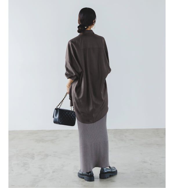 NOBLE「《追加》イージーケアルーズドレープシャツ」|シャツ・ブラウス|