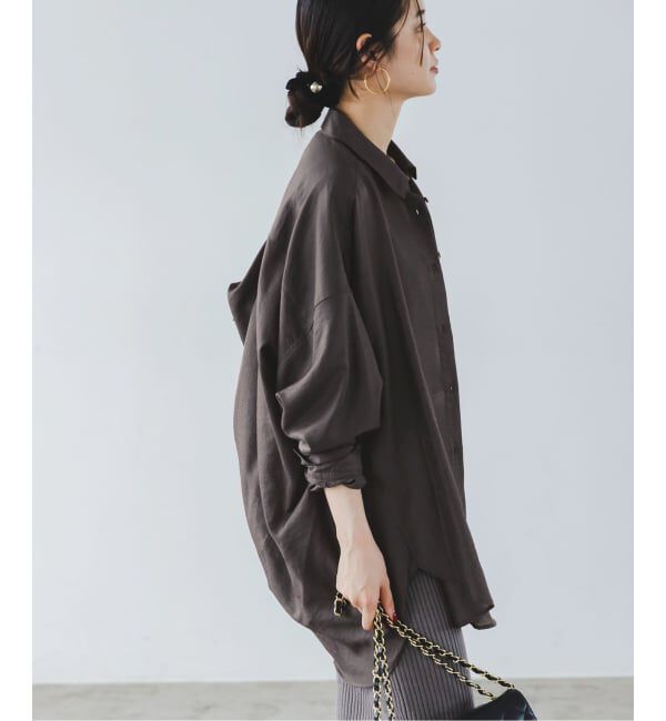 NOBLE「《追加》イージーケアルーズドレープシャツ」|シャツ・ブラウス|