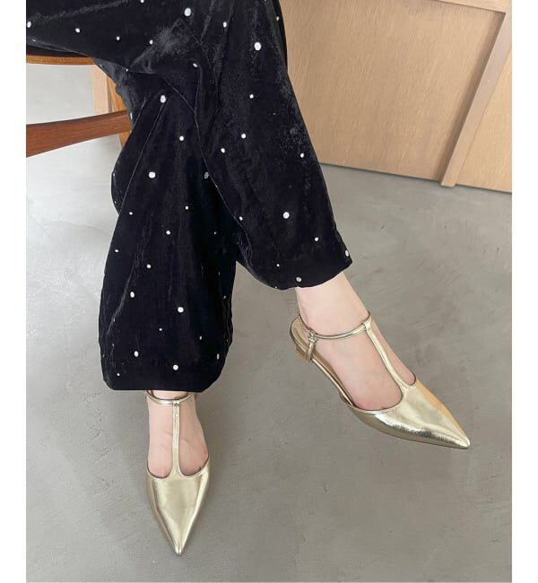  「4cmTストラップパンプス」|パンプス|