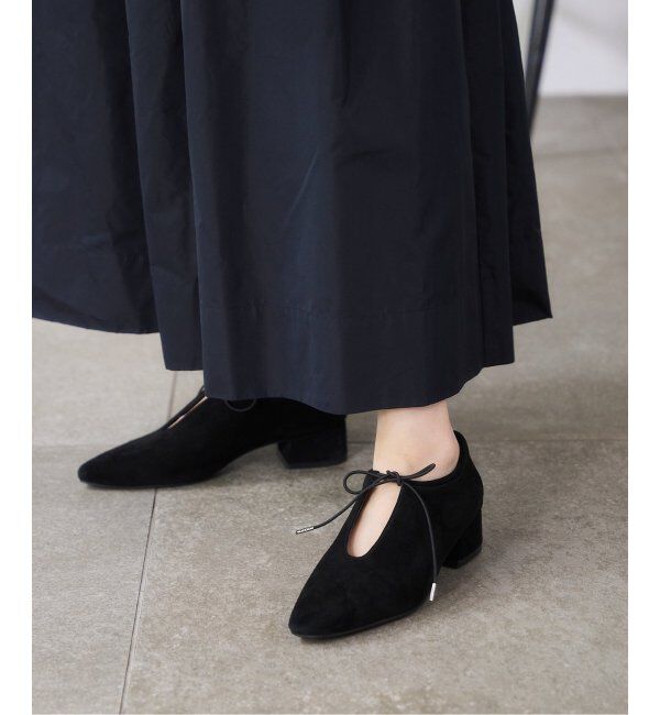  「3.5cmレザーレースアップパンプス」|パンプス|ブラック