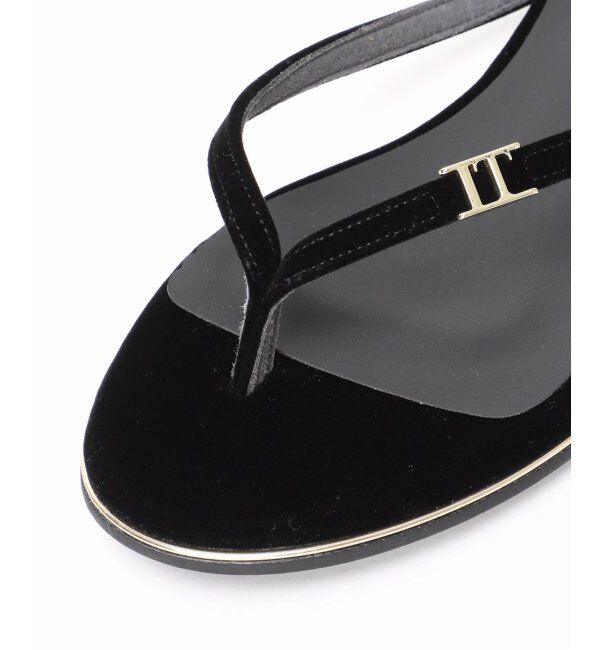  「ベルベットトングサンダル」|サンダル|