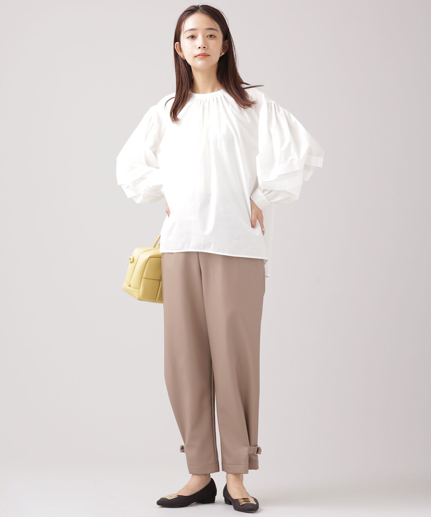 nano･universe「ヴィーガンレザー パンツ（セットアップ可）」|その他|