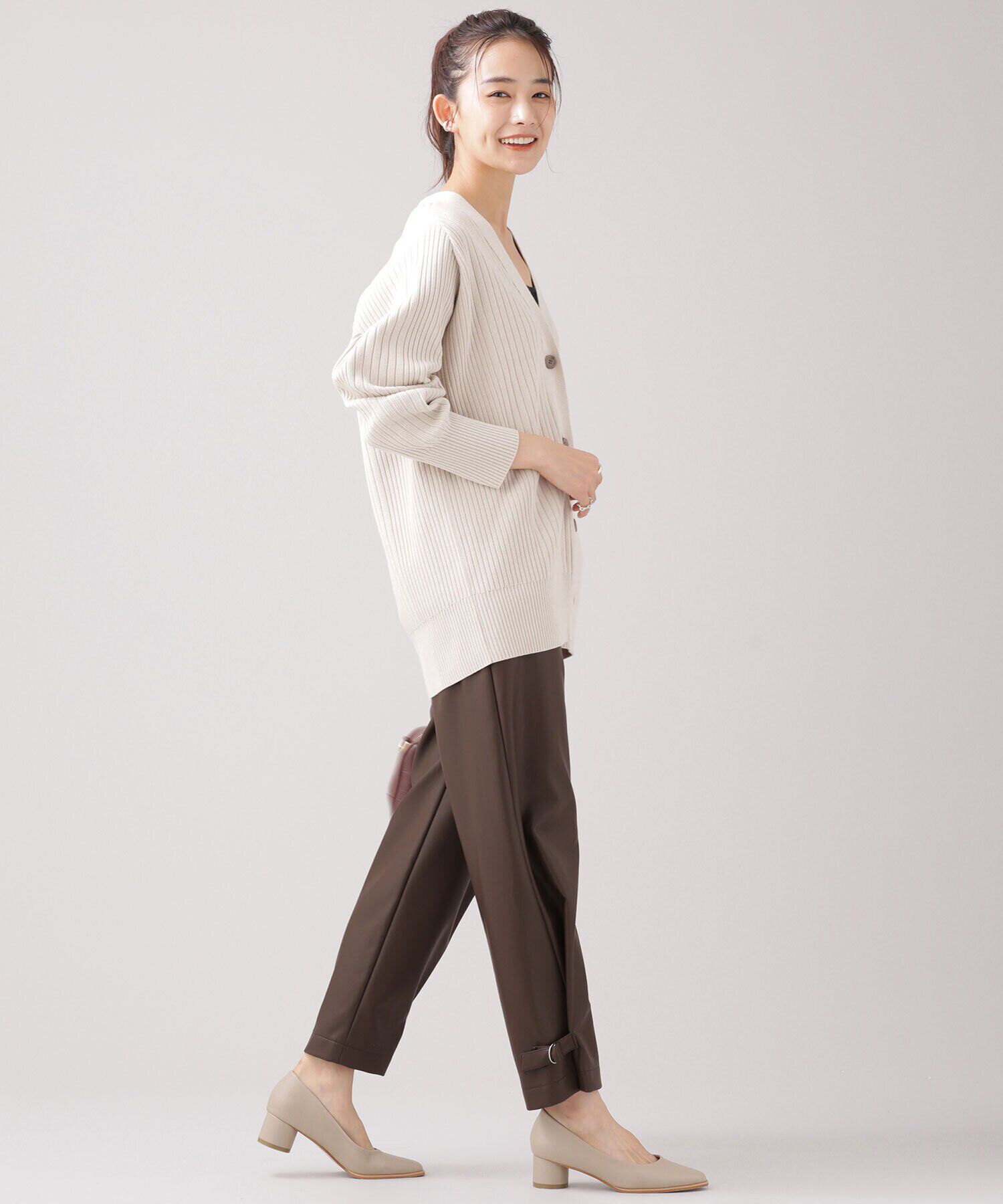 nano･universe「ヴィーガンレザー パンツ（セットアップ可）」|その他|