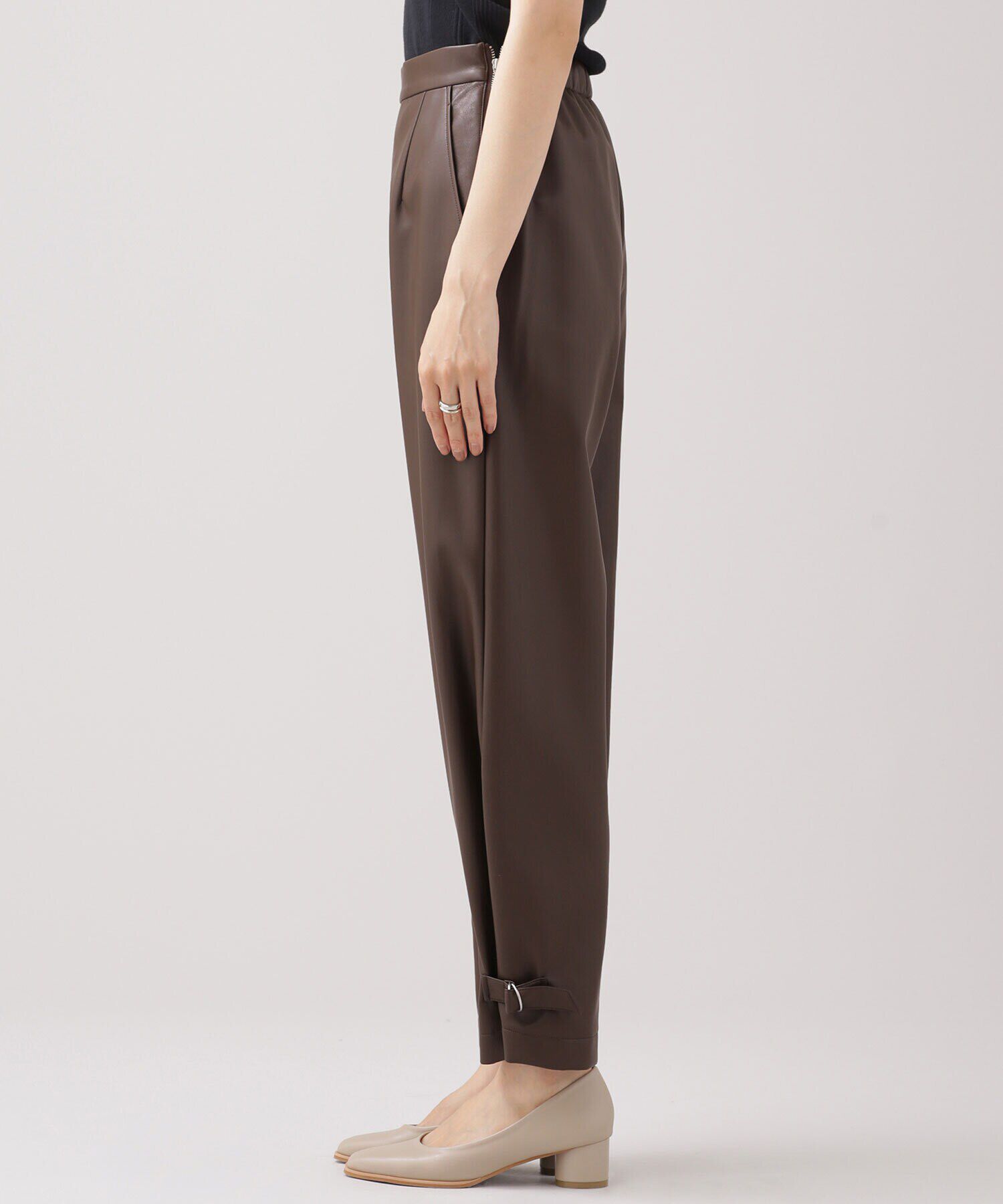 nano･universe「ヴィーガンレザー パンツ（セットアップ可）」|その他|