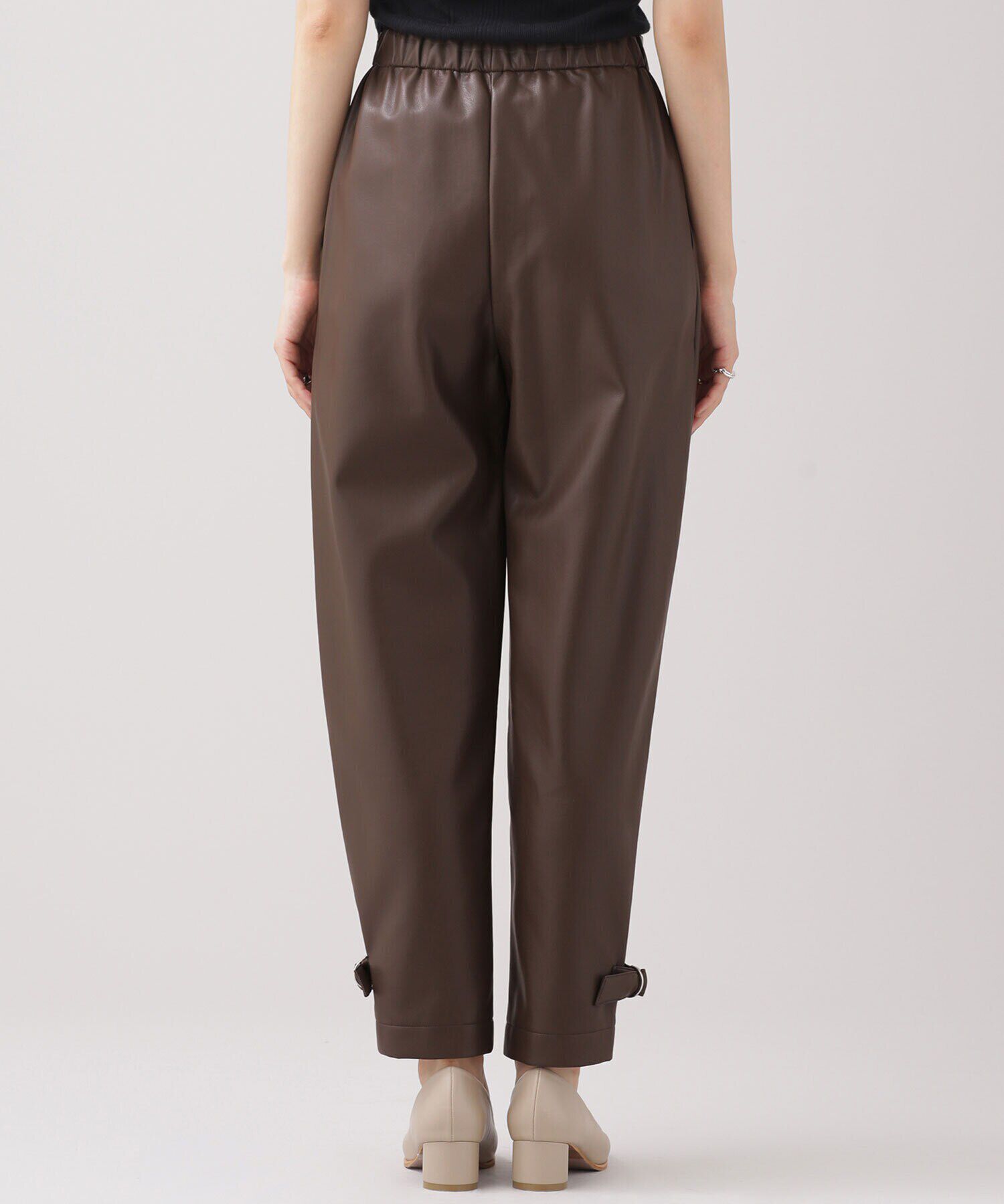 nano･universe「ヴィーガンレザー パンツ（セットアップ可）」|その他|