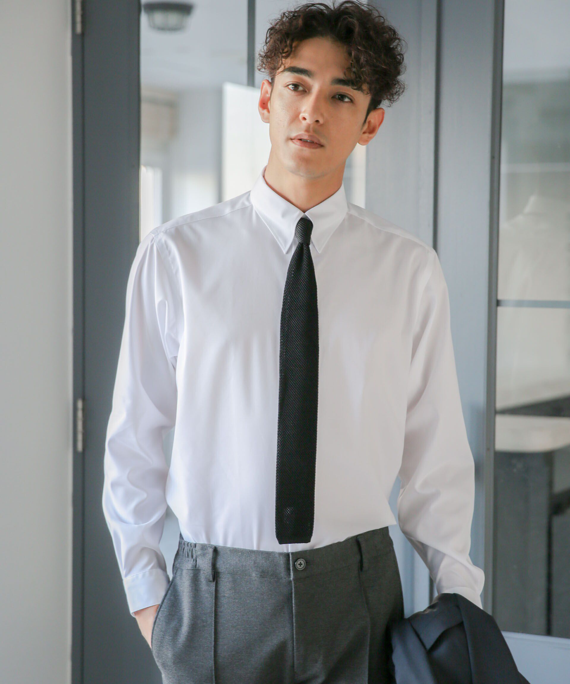 nano･universe「｢ESSENTIAL LINE｣タブカラーシャツ」|シャツ・ブラウス|