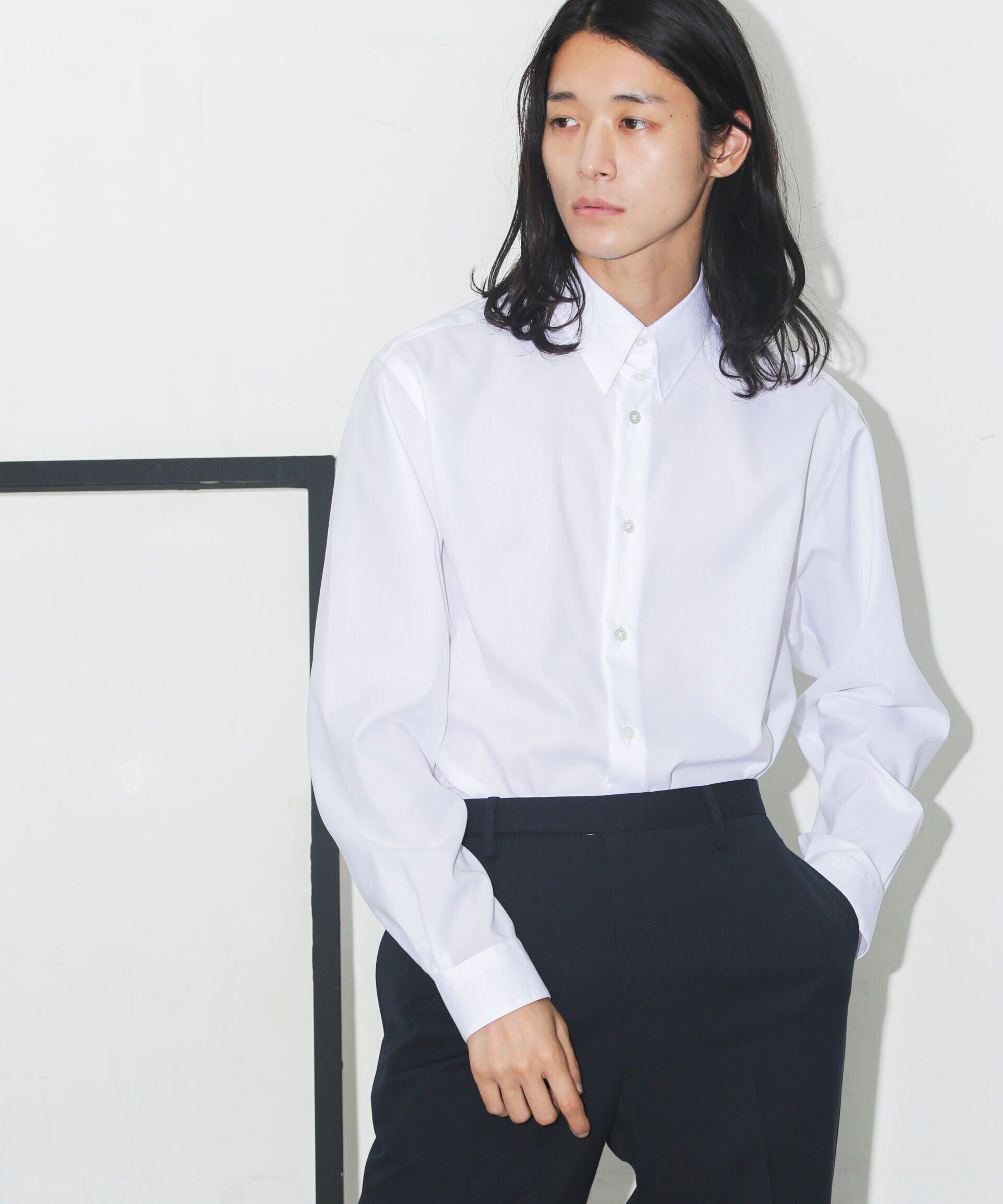 nano･universe「｢ESSENTIAL LINE｣タブカラーシャツ」|シャツ・ブラウス|