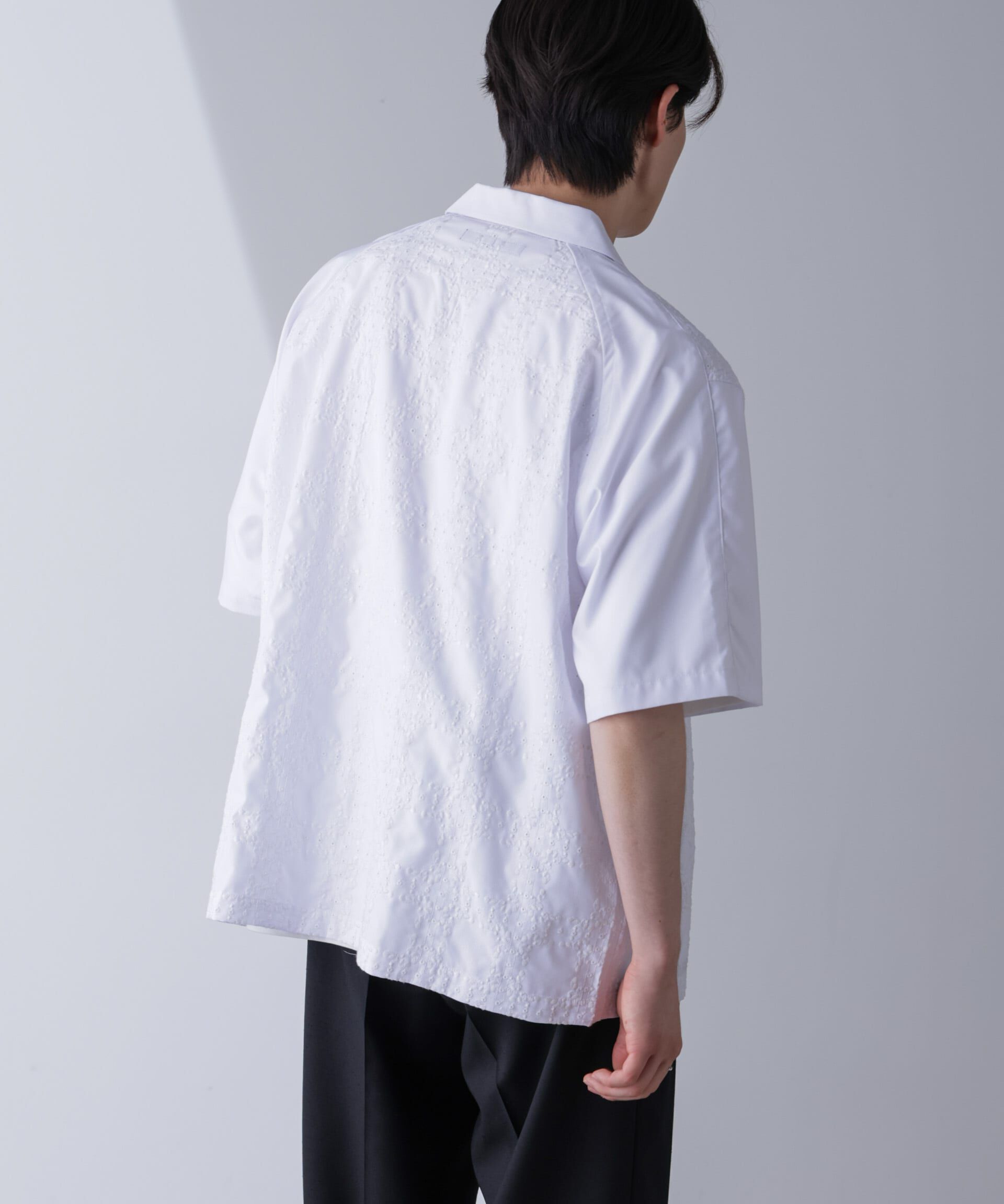 nano･universe「刺繍切替シャツ」|シャツ・ブラウス|